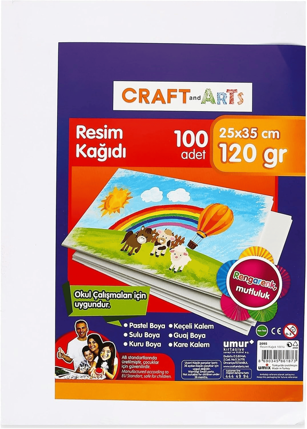 CRAFT AND ARTS RESİM KAĞIDI 25x35 100 LÜ 30000365