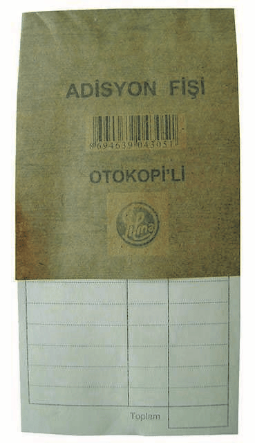 DİLMAN ADİSYON FİŞİ OTOKOPİLİ 8x16.5 4305