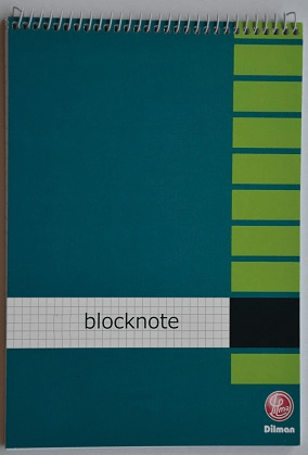 DİLMAN BLOKNOT SPİRALLİ KARTON KAPAK CEP NO:1 A8 40 YP KARELİ 2201