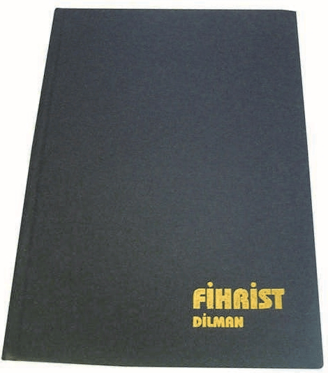 DİLMAN FİHRİST CİLTLİ SERT KAPAK 14x20 16 YP 14 BASAMAK 1004