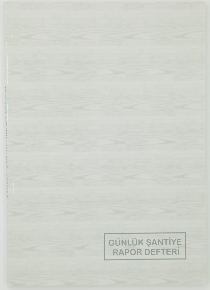 DİLMAN GÜNLÜK ŞANTİYE VE RAPOR DEFTERİ KARTON KAPAK A4 100 YP 5350