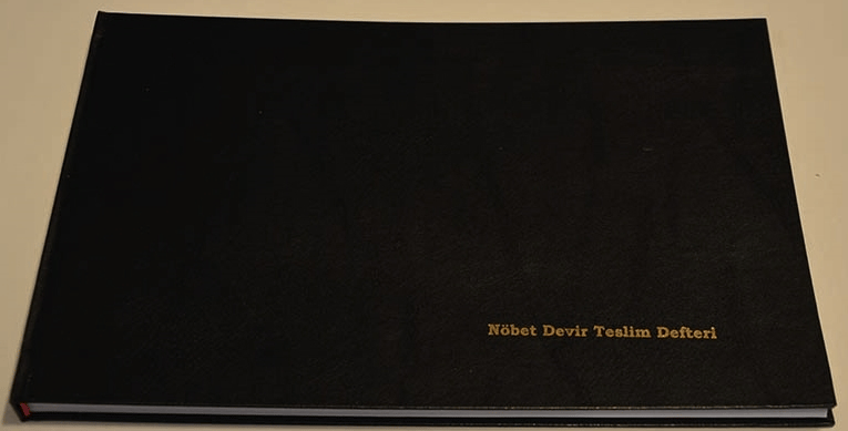 DİLMAN NÖBET DEVİR TESLİM DEFTERİ CİLTLİ 22.5x32 96 YP YATAY 5360