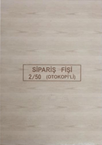 DİLMAN SİPARİŞ FİŞİ 2/50 2 NÜSHA 4206