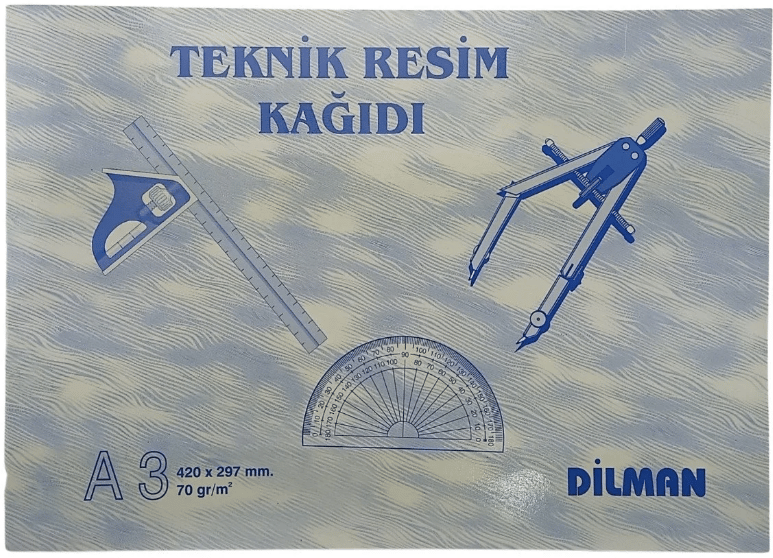 DİLMAN TEKNİK RESİM KAĞIDI A3 YATAY 30 YP 2115