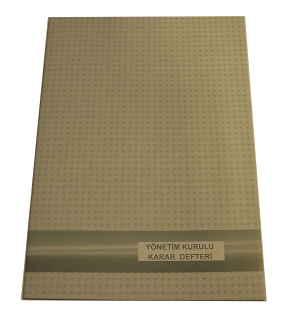 DİLMAN YÖNETİM KURUL KARAR DEFTERİ KARTON KAPAK 22.5x31.5 40 YP NUMARALI 5371