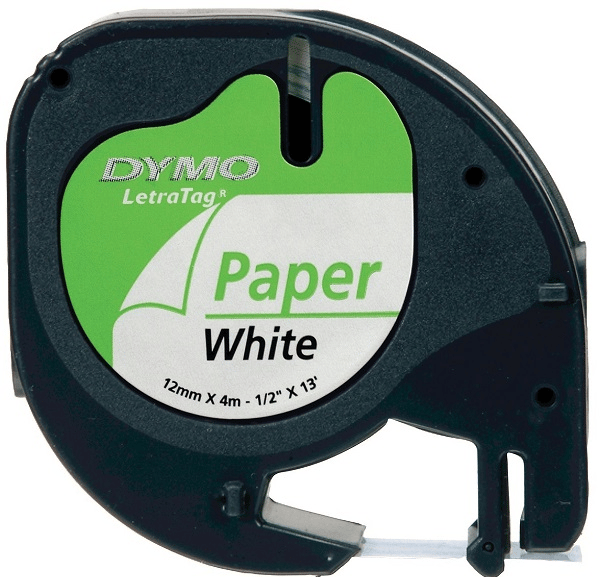 DYMO ŞERİT LETRATAG KAĞIT 12MM x 4MT BEYAZ 721510 59421