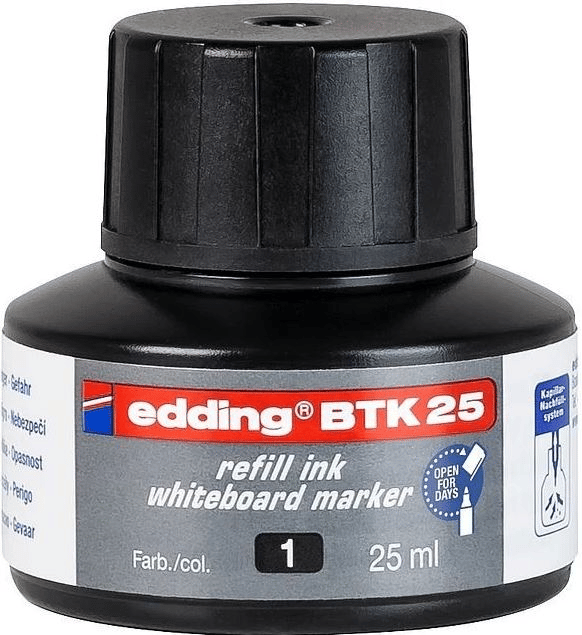 EDDING BEYAZ TAHTA MÜREKKEBİ 25 ML E-BTK25 SİYAH