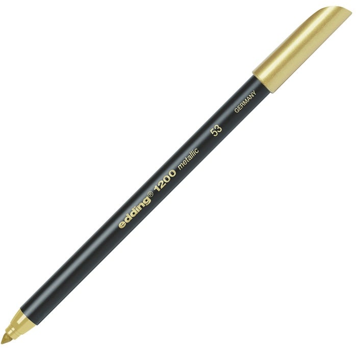 EDDING GRAFİK KALEMİ E-1200 METALİK ALTIN