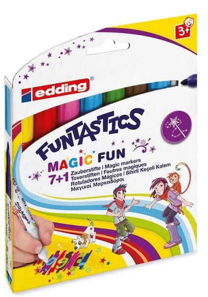 EDDING KEÇELİ KALEM FUNTASTICS E-13 SİHİRLİ 8 Lİ (7+1)