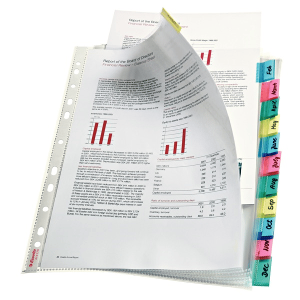 ESSELTE POŞET DOSYA AYRAÇLI 12SY 414170