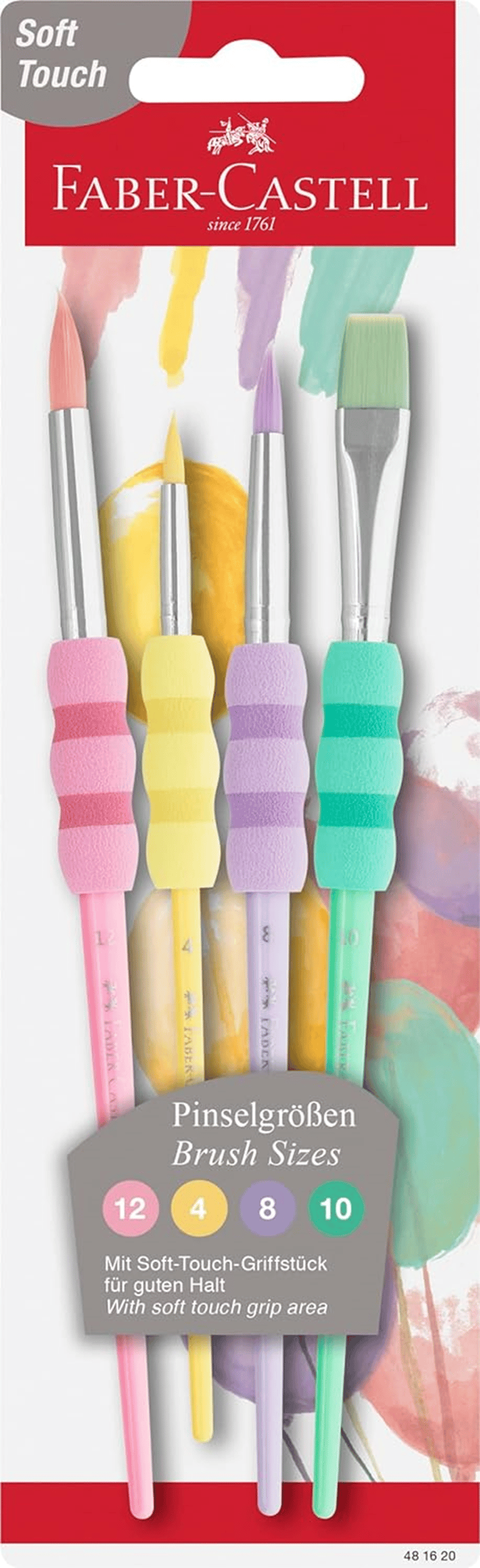 FABER FIRÇA SET SOFT TOUCH PASTEL 4 ÇEŞİT 10 LU 481620