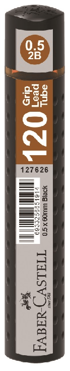 FABER MİN GRIP 0.5MM 2B 60MM 120Lİ SİYAH 127626