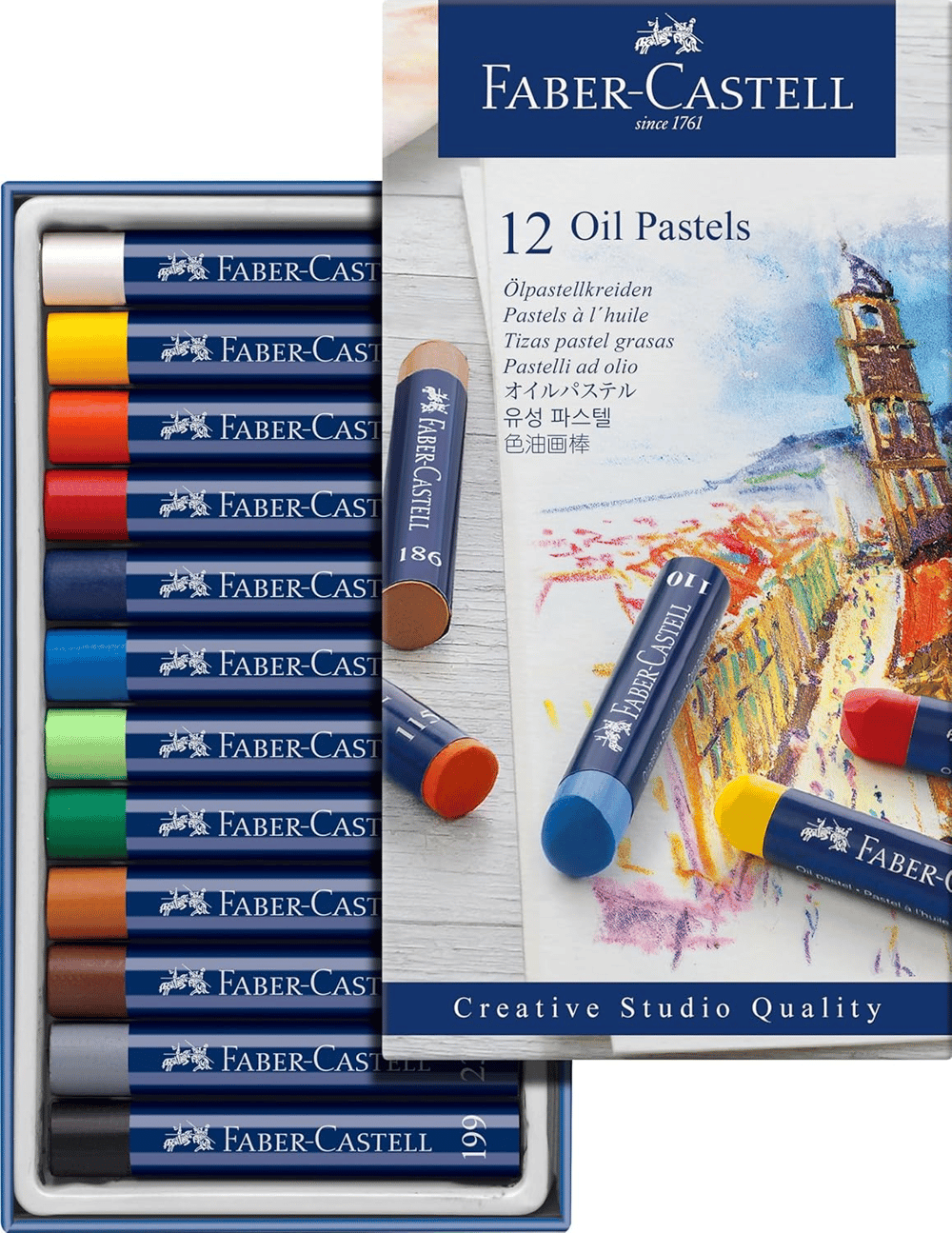 FABER PASTEL BOYA YAĞLI CREATIVE STUDIO 12 Lİ 127012