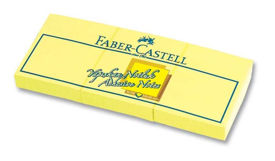 FABER YAPIŞKANLI NOT KAĞIDI SARI 50X40MM 3LÜ 565301