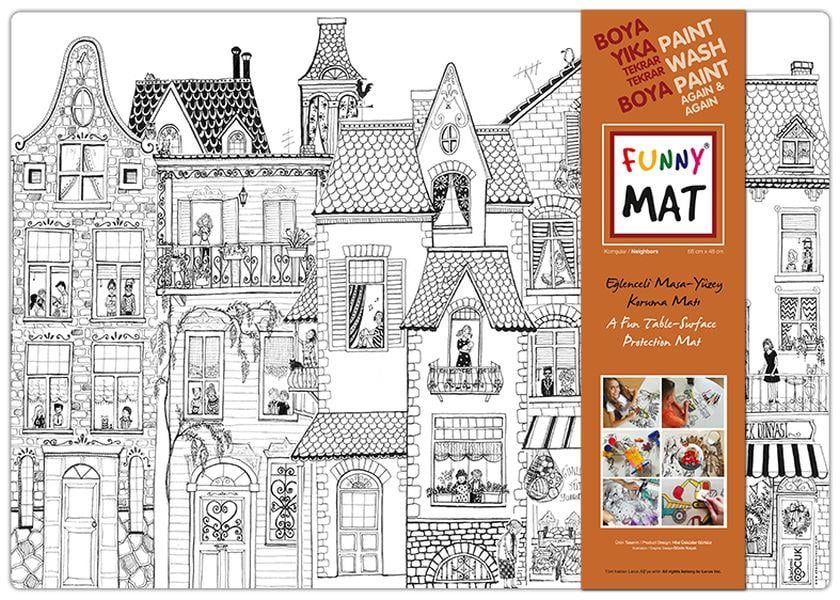 Funny Mat - Komşular (Büyük Boy) - 68x48cm