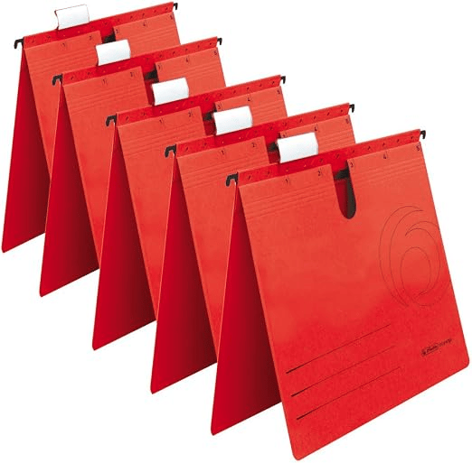 HERLITZ ASKILI DOSYA 5874797 TELSİZ KIRMIZI 5 Lİ