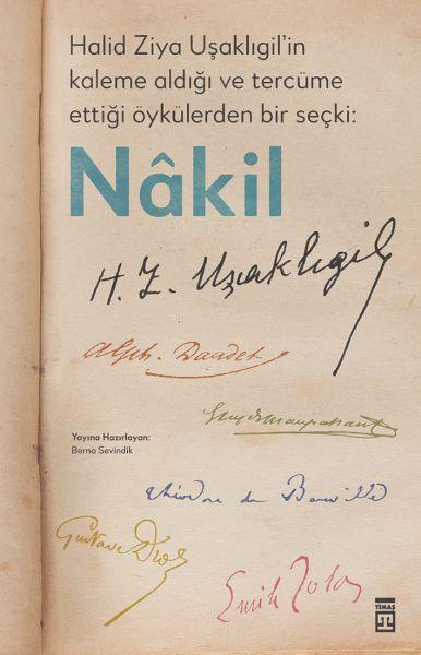 Halid Ziya Uşaklıgil’in Kaleme Aldığı ve Tercüme Ettiği Öykülerden Bir Seçki: Nâkil