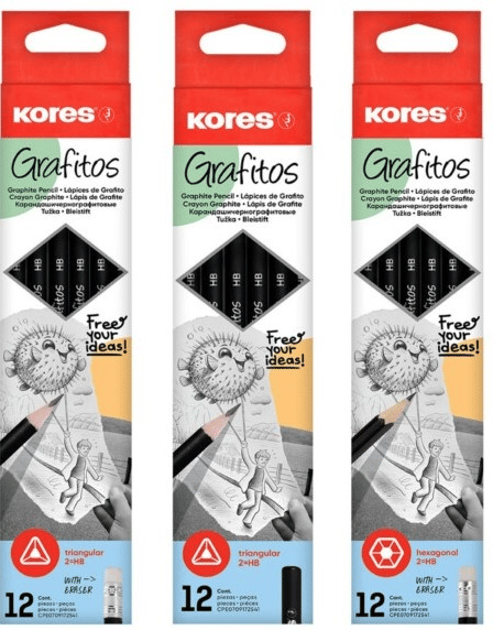 KORES KURŞUN KAL.SİLG.GRAFITOS HB 12 Lİ  92300