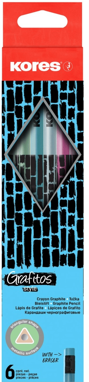 KORES KURŞUN KALEM  STYLE CRACK 6 LI  92813