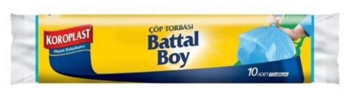 KOROPLAST ÇÖP TORBASI GÜÇLÜ BATTAL 72x95 10 LU ST01500489