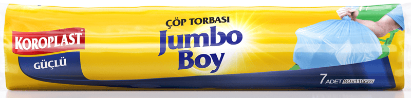 KOROPLAST ÇÖP TORBASI GÜÇLÜ JUMBO 80x110 7 Lİ ST01500544