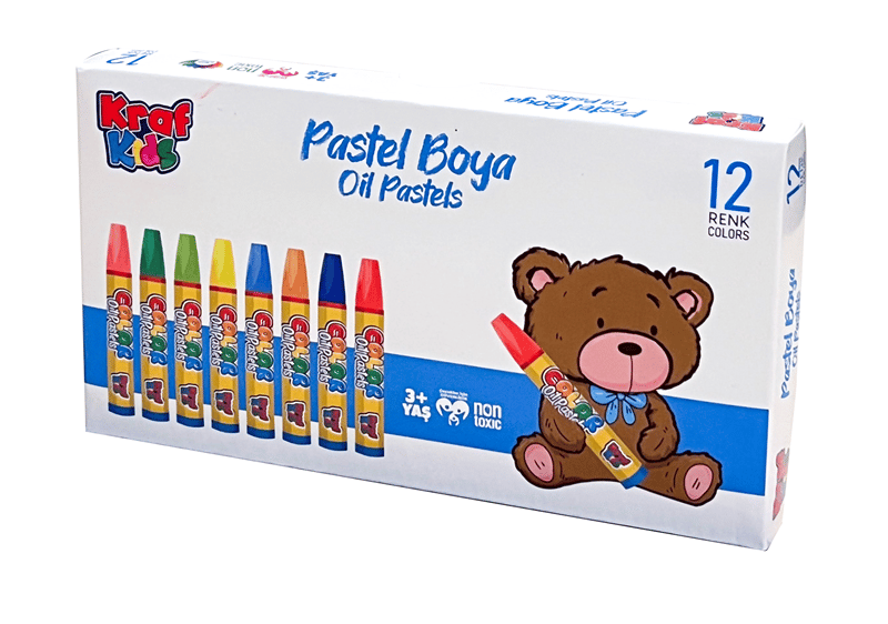 KRAF KIDS PASTEL BOYA 12 LI KK515