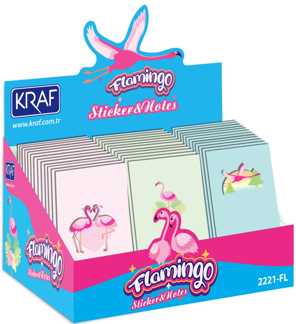 KRAF NOT DEFTERİ FLAMINGO 76x127 50 YP 2221FL