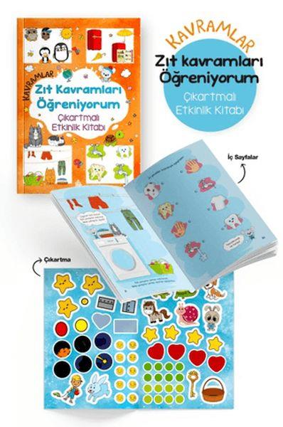 Kavramlar – Zıt Kavramları Öğreniyorum – Çıkartmalı Etkinlik Kitabı - 3 Yaş +
