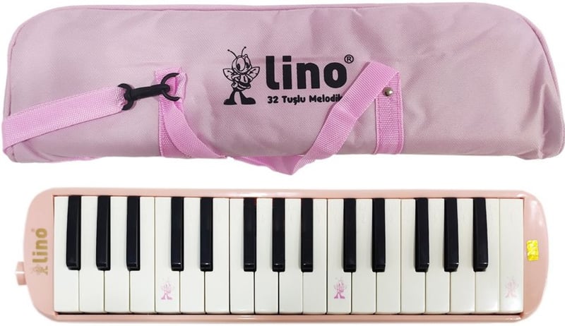 LİNO MELODİKA 32 TUŞLU BEZ ÇANTA PASTEL PEMBE LN-32-PPES