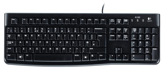 LOGITECH KLAVYE K120 KABLOLU Q TUŞ DİZİMİ SİYAH 910-004424