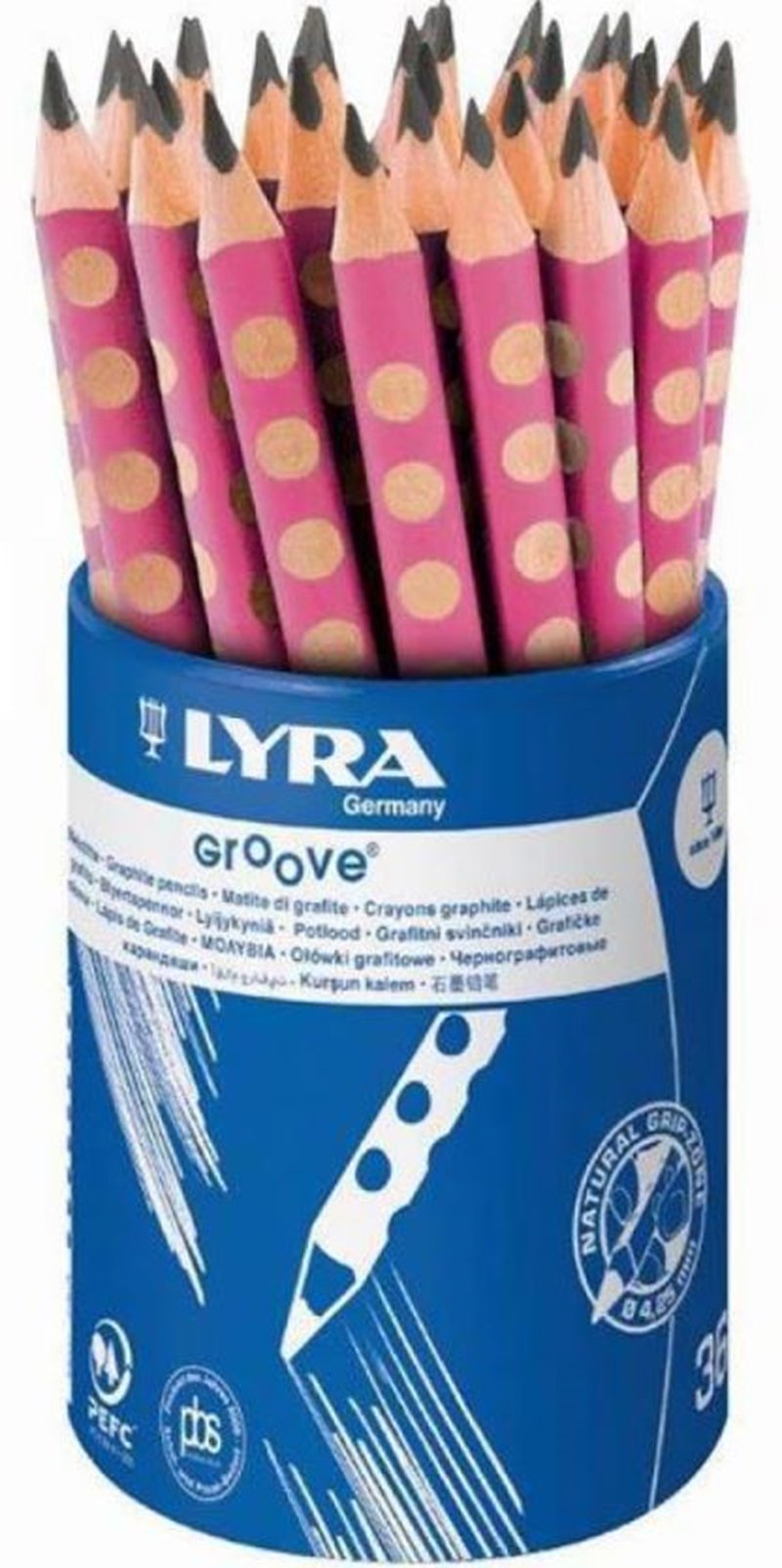 LYRA KURŞUN KALEM GROOVE BAŞLANGIÇ B PEMBE KAPLAMALI 36 LI L1873361