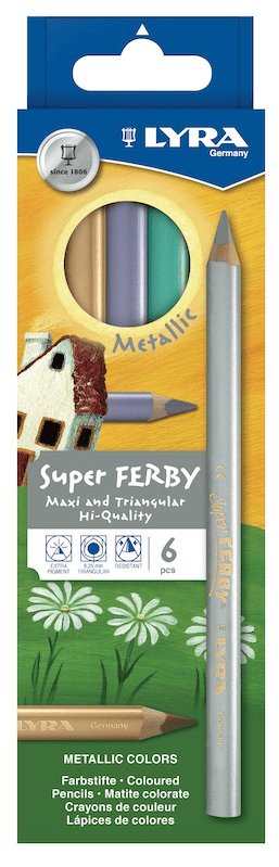 LYRA KURU BOYA SUPER FERBY METALİK 6 LI L3721062