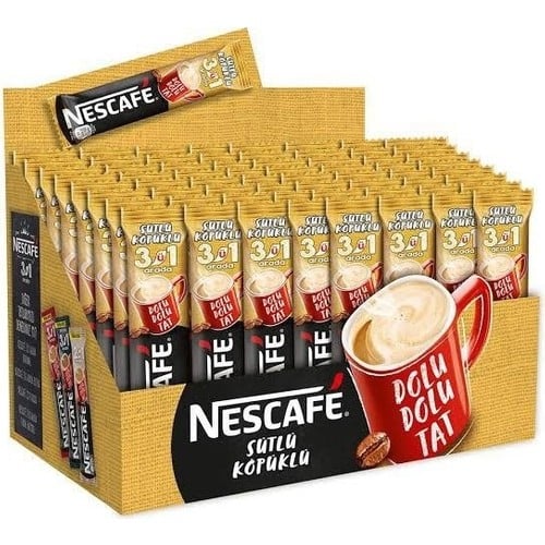 NESCAFE 3 Ü 1 ARADA KAHVE SÜTLÜ KÖPÜKLÜ 17.4 GR 72 Lİ 12516984