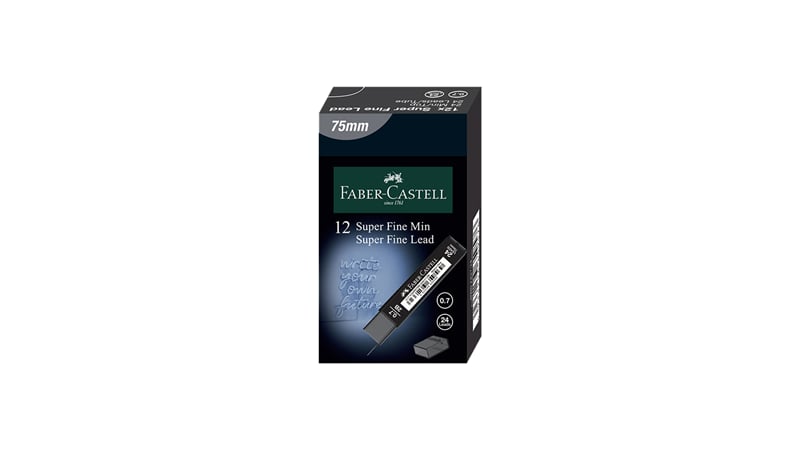PASİF FABER MİN SUPER FINE 0.7MM 2B 75MM T.BLACK 20 Lİ TÜP 127774