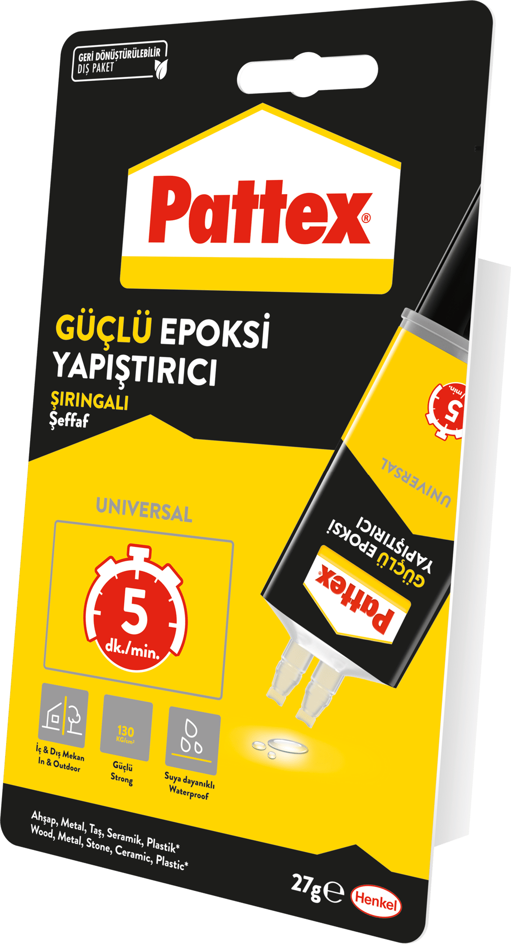 PATTEX YAPIŞTIRICI EPOXY MIX 27 GR 3033170