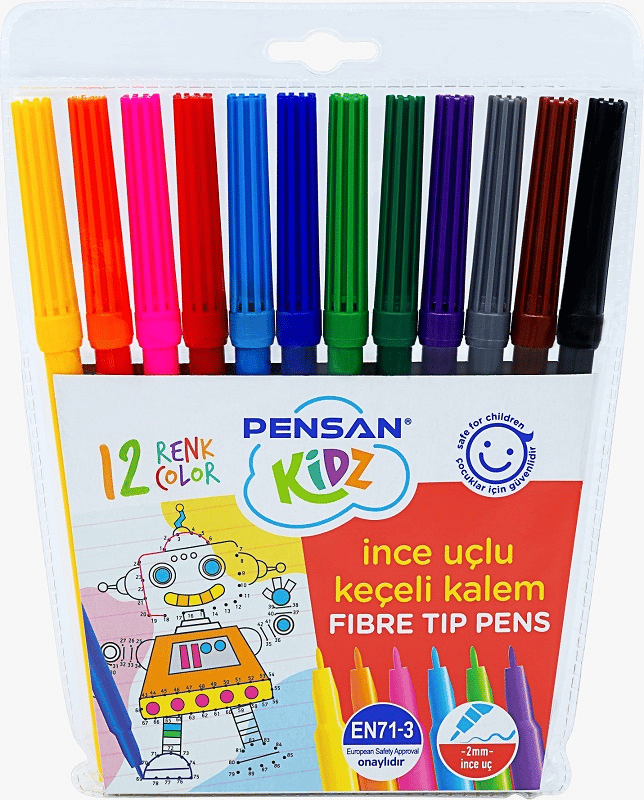 PENSAN KİDZ KEÇELİ KALEM 34020 12 RENK