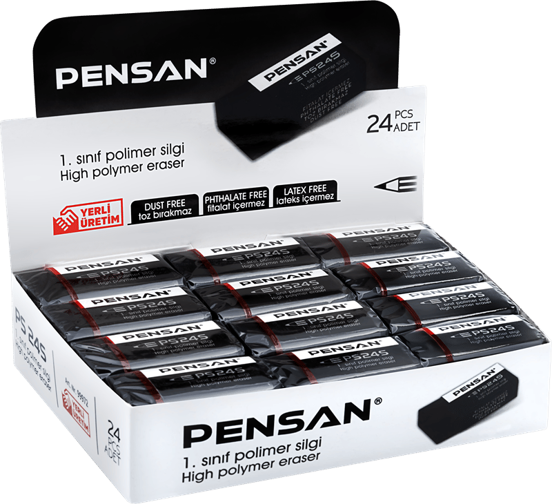 PENSAN SİLGİ PSS-24S 24 LÜ SİYAH