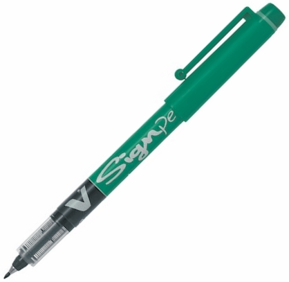 PILOT İMZA KALEMİ V SIGNPEN YEŞİL SW-VSP-G