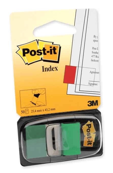 POST-IT INDEX İŞARET BANDI TEKLİ YEŞİL 50 YP 680-3 520800448000