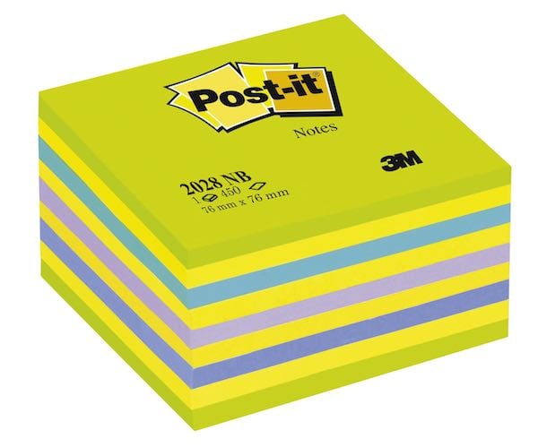 POST-IT YAPIŞKANLI NOT KAĞIDI KÜP 76x76 450 YP GÖKKUŞAĞI YEŞİL 2028NB 520500446000
