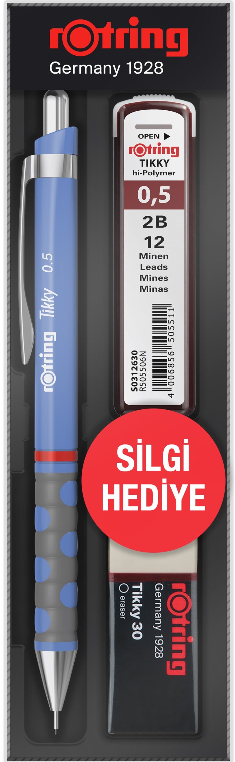 ROTRİNG VERSATİL KALEM TIKKY OKUL SETİ 0.5 MENEKŞE MAVİ (YENİ)