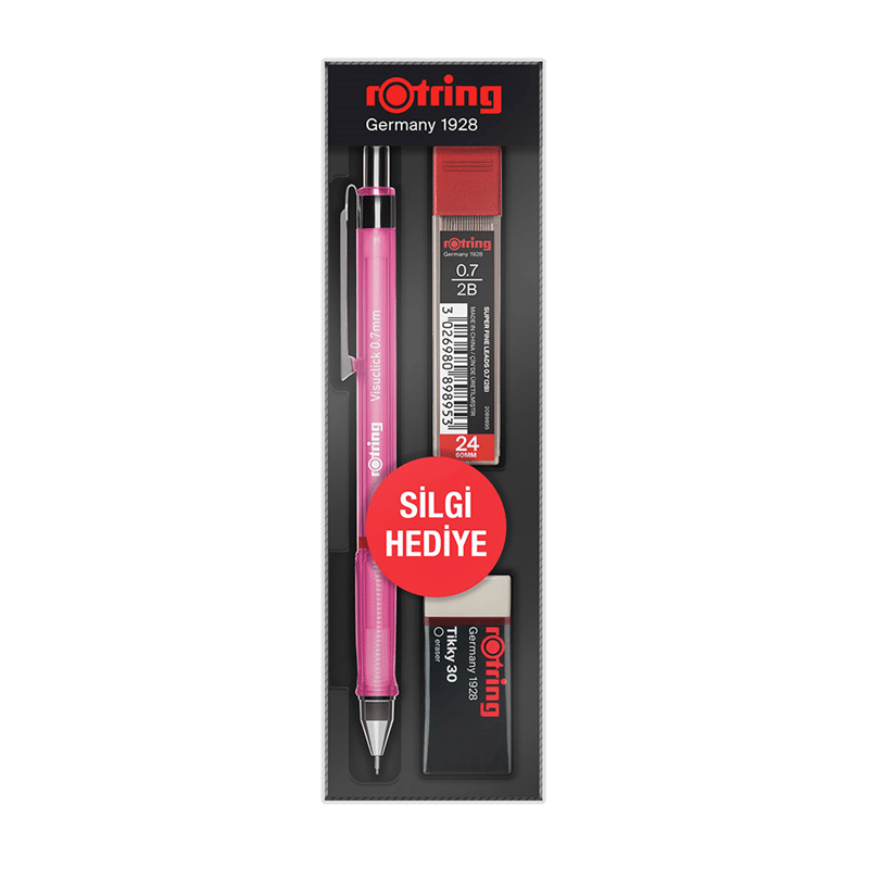 ROTRİNG VERSATİL KALEM VİSUCLİCK OKUL SETİ 0.7 PEMBE