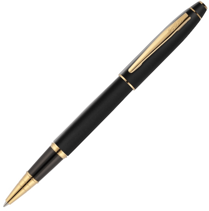 SCRIKSS ROLLER KALEM 35 MAT SİYAH ALTIN