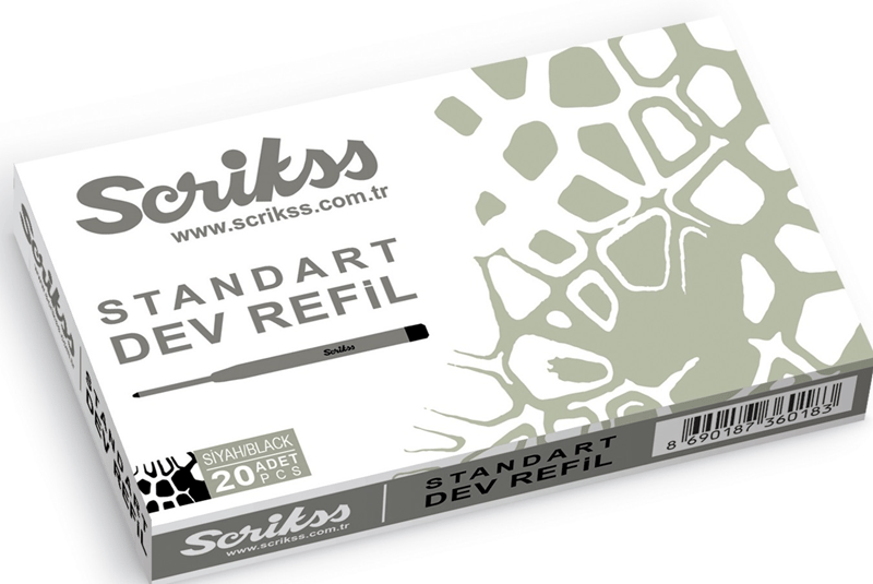 SCRIKSS STANDART DEV REFİL METAL SİYAH