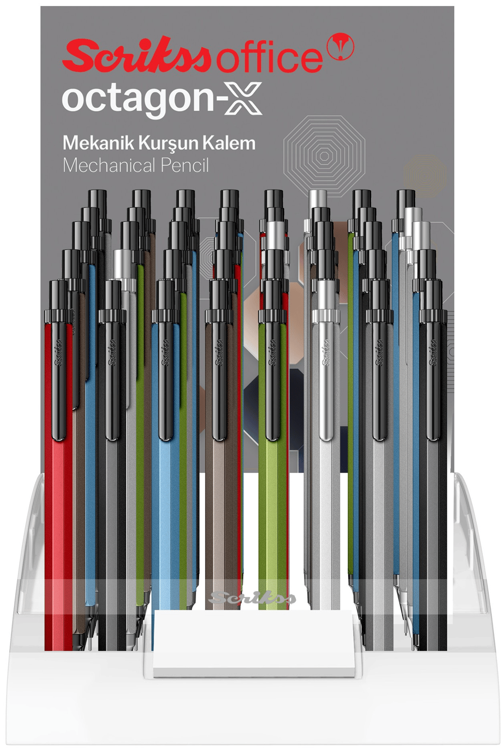 SCRIKSS VERSATİL KALEM OCTAGON-X 0.5-0.7 40 LI STAND