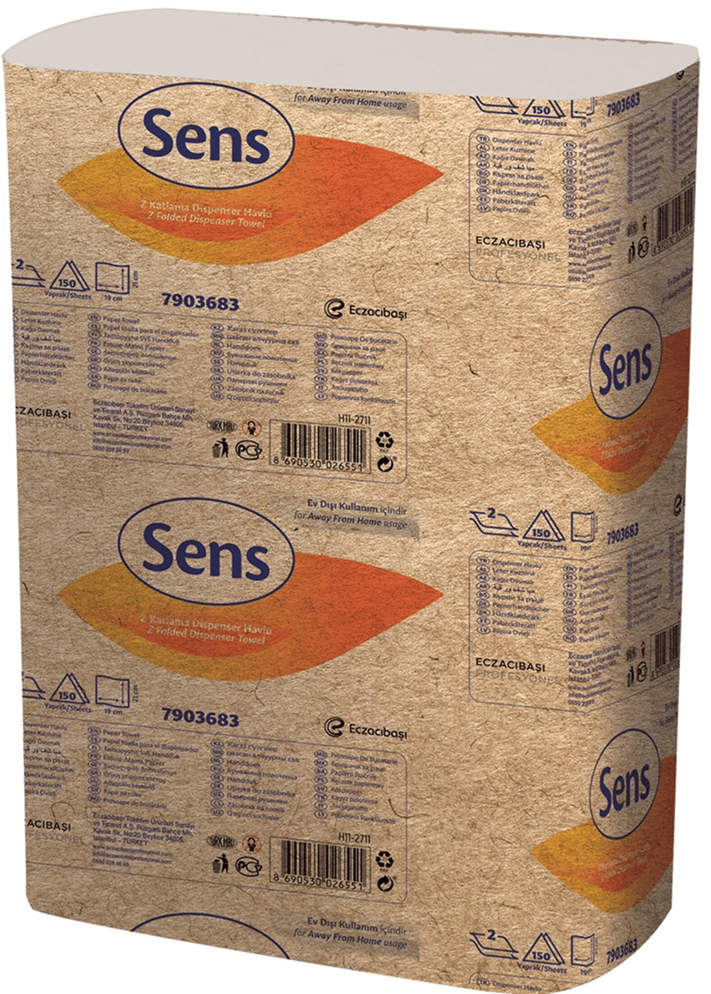 SENS Z KATLI HAVLU 19x21 CM 150 Lİ 2.44 KG (KOLİ=150 Lİ x 12 PK) 7904725
