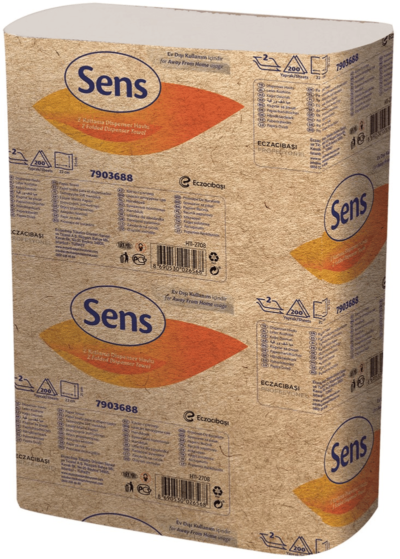 SENS Z KATLI HAVLU 19x21 CM 200 LÜ 3.26 KG (KOLİ=200 LÜ x 12 PK) 7904699