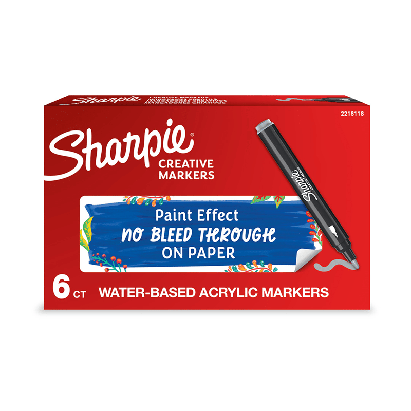 SHARPIE AKRİLİK MARKÖR YUVARLAK UÇ AÇIK GRİ 2218118
