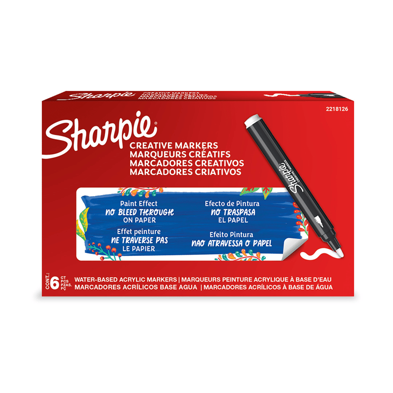 SHARPIE AKRİLİK MARKÖR YUVARLAK UÇ BEYAZ 2218126
