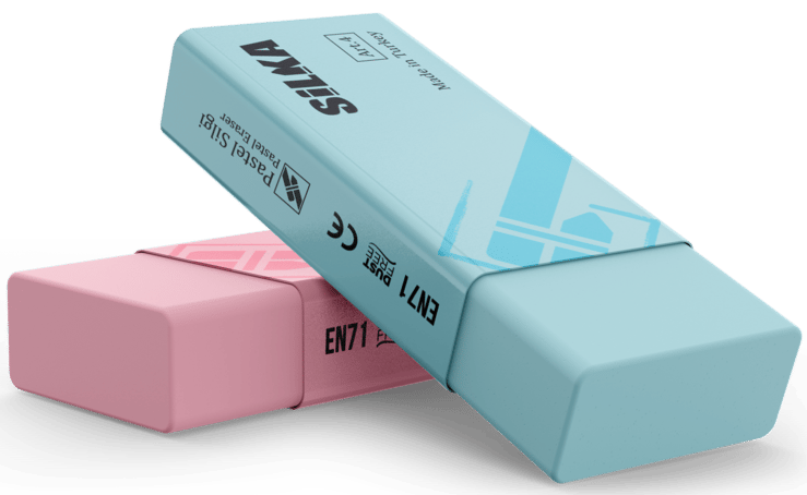 SİLKA SİLGİ PASTEL 4 RENK 20 Lİ ART.4